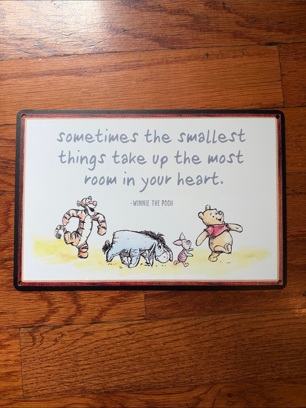 Amazon Winnie the Pooh Quote Wall Plaque metal